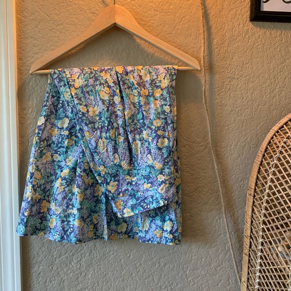 Vintage Floral Midi Skirt